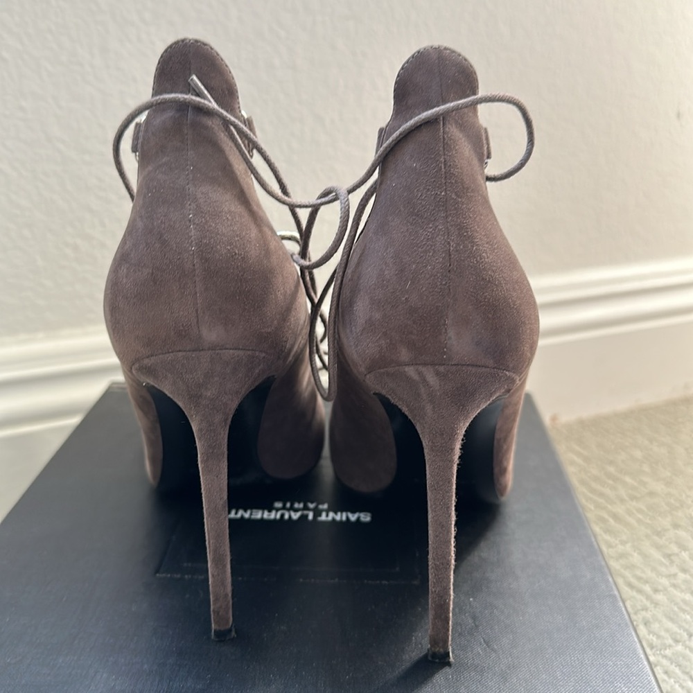 Saint Laurent Lace Up Heels Size 39.5 or 9.5 - Picture 4 of 7